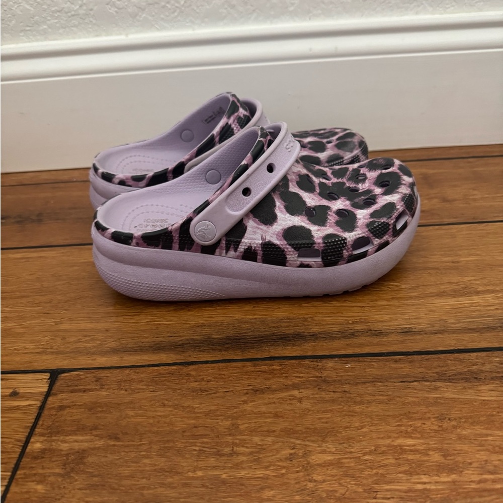 Kids Leopard Print Crocs